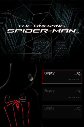 Amazing Spider-Man, The (USA) screen shot title